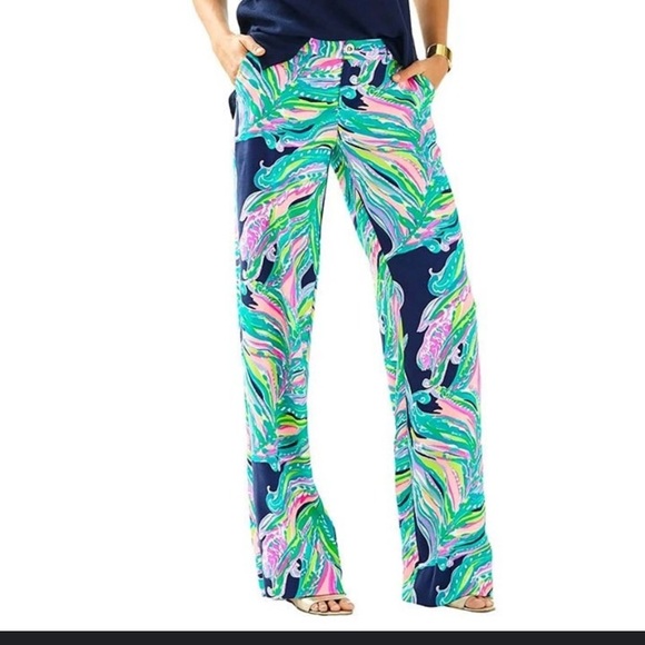 Lilly Pulitzer Pants - Lilly Pulitzer Womens Size Braylen Wide Leg Palazzo Pants